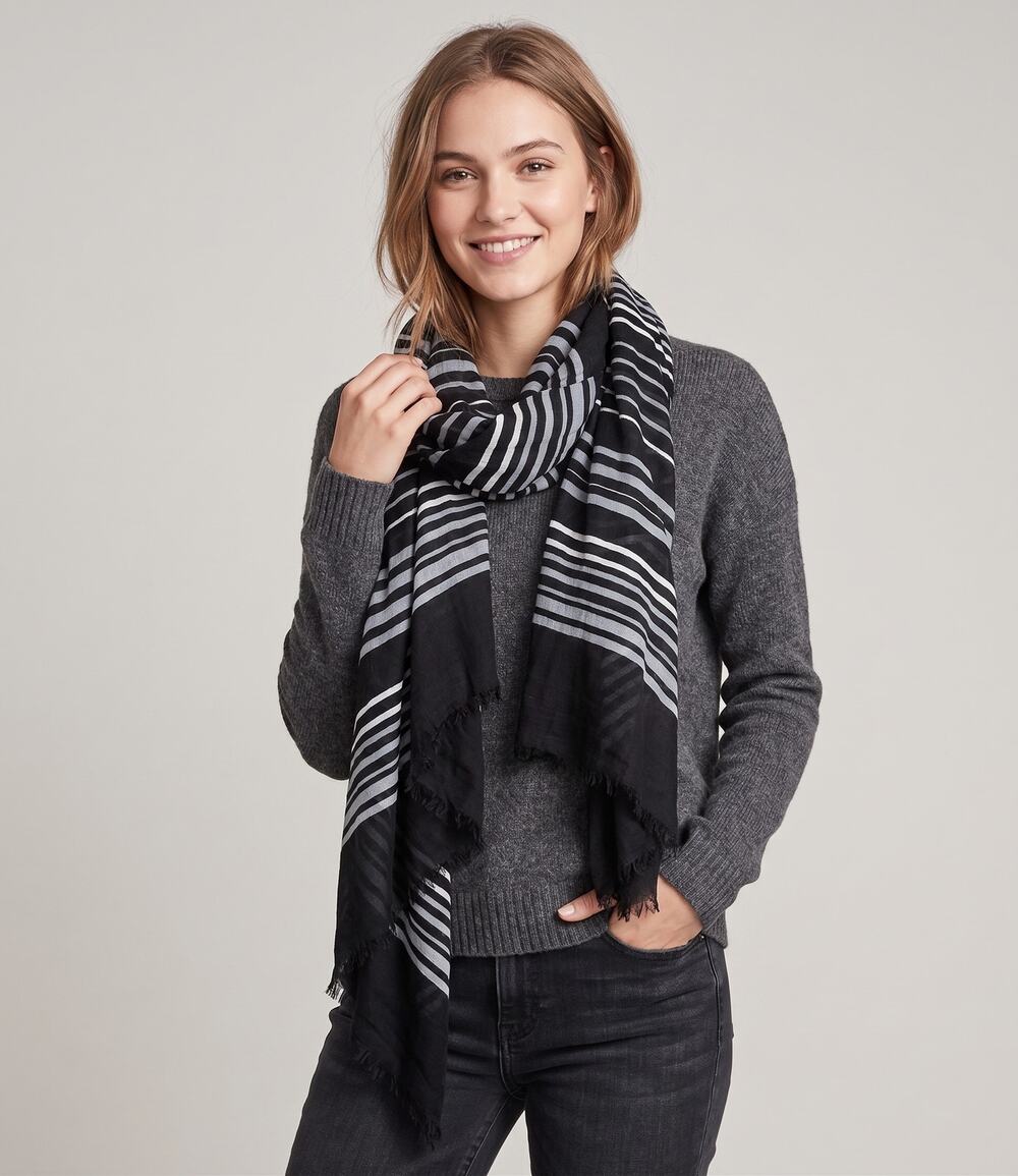 Talbots NEW NWT Scarf 100% Rayon 32" x 78"